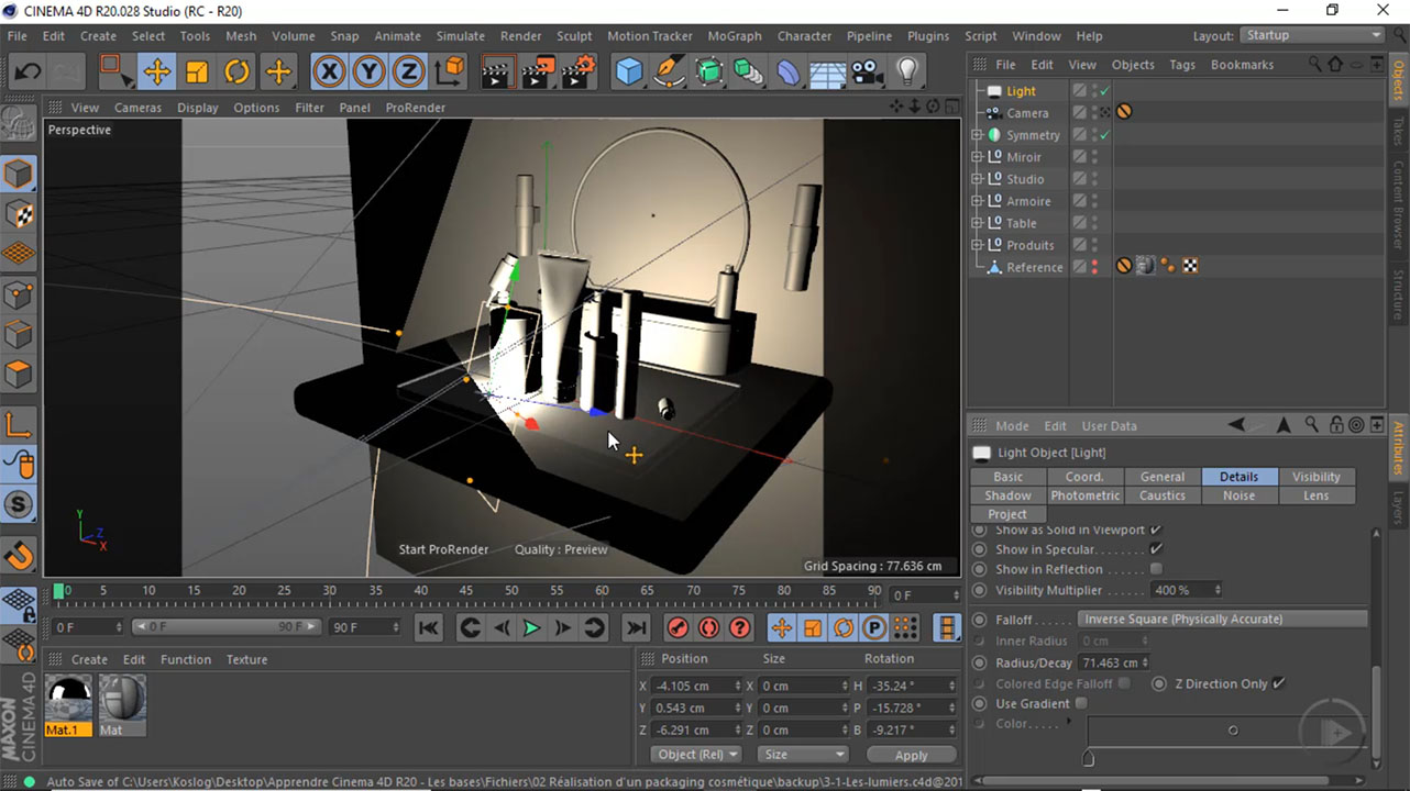 Mettre en valeur un produit par la lumière